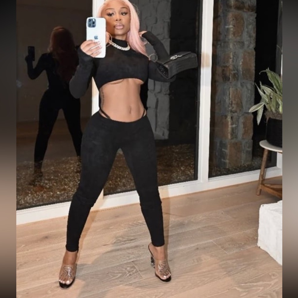 Black Sexy Gsuwoo Jumpsuit size Large